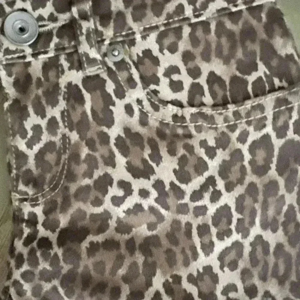 GIRLS CHILDRENS PLACE LEOPARD PRINT DISTRESSED JEGGINGS  NWT SZ 5